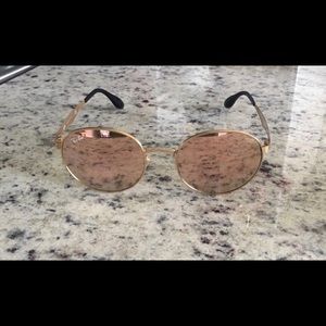 Round Rose Gold Ray Bans